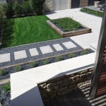 aménagement, jardin, terrasse